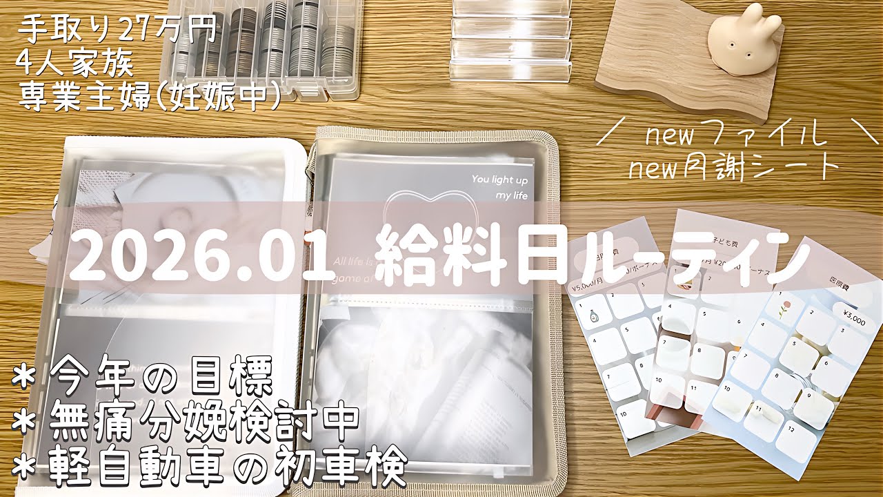 【給料日ルーティン】【給料日ルーティン】手取り万円/4人家族/専業主婦/地方住み/住宅ローンあり/車2台所有