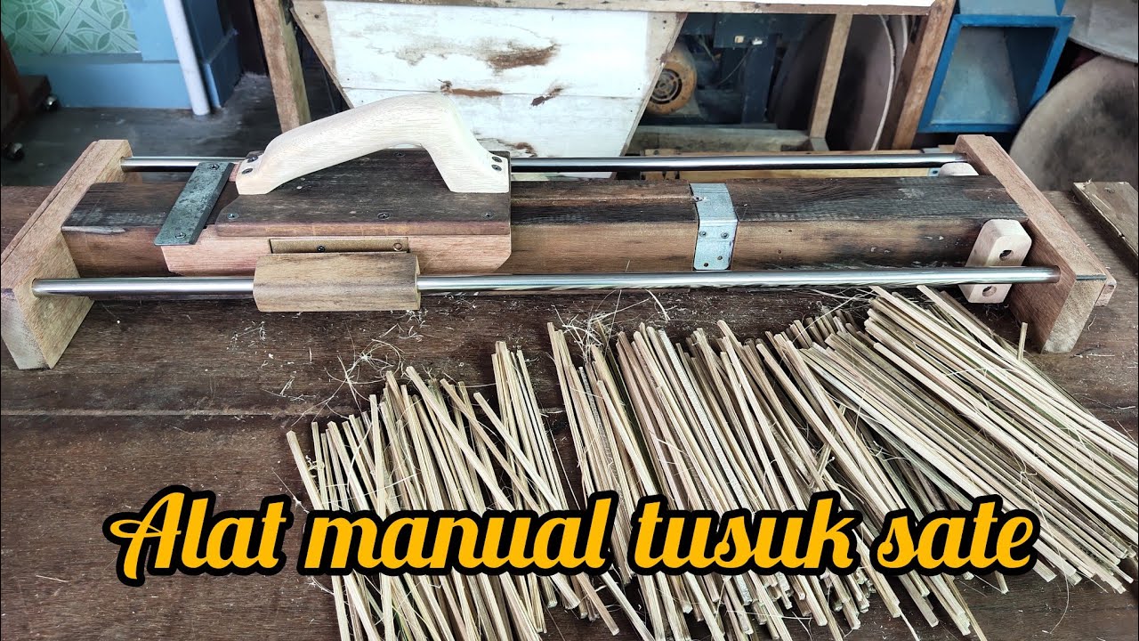 alat pembuat tusuk sate manual