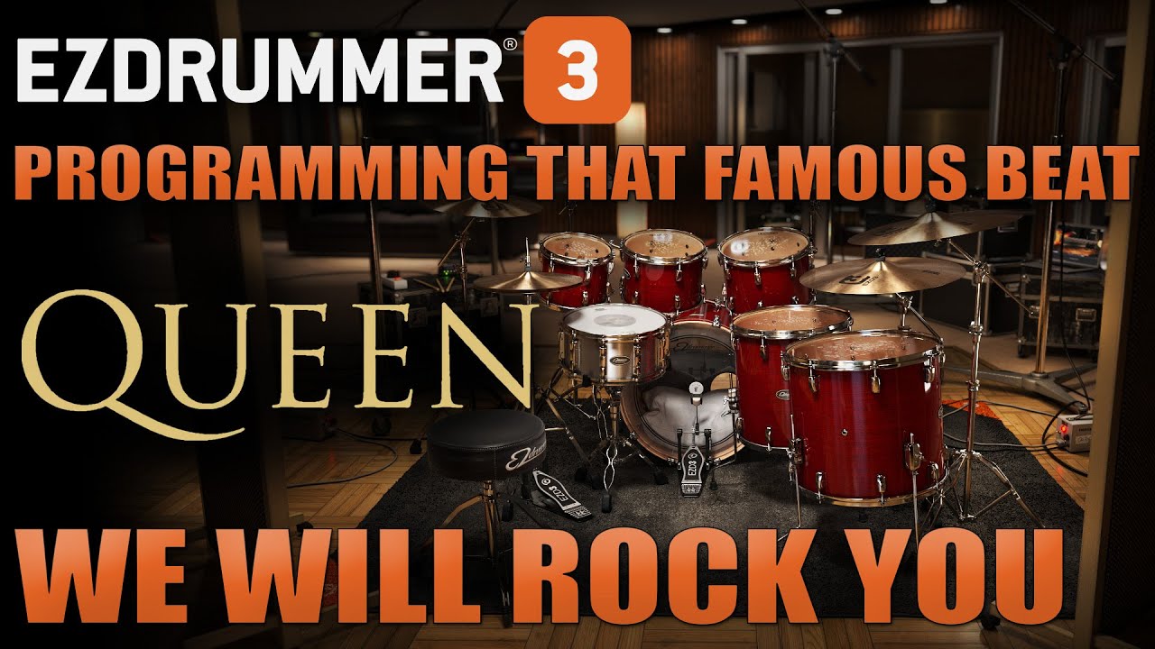 We Will Rock You (Queen) | Programming the famous beat in EZDrummer 3's | Grid Editor for beginners