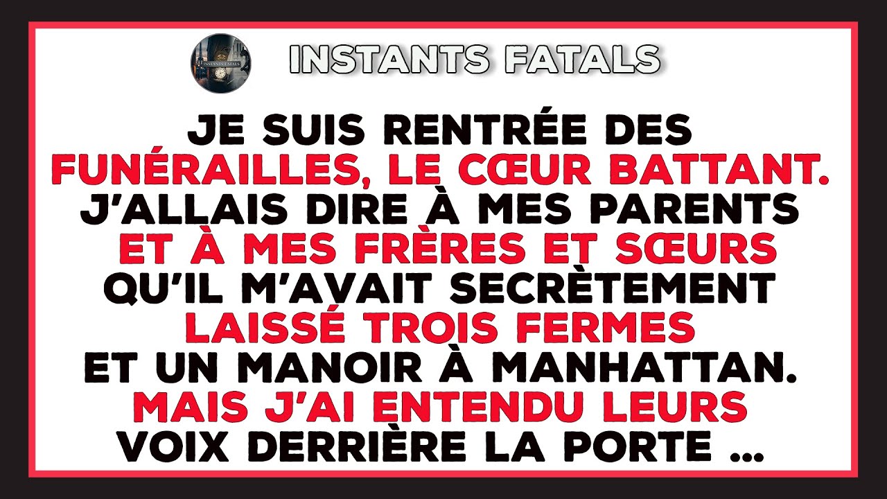 Je Suis Rentrée Des Funérailles Avec Un Héritage Secret — Mais Ils Ne Savaient Pas Que J’écoutais…