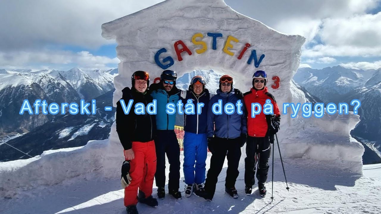 Afterski - Vad står det på ryggen