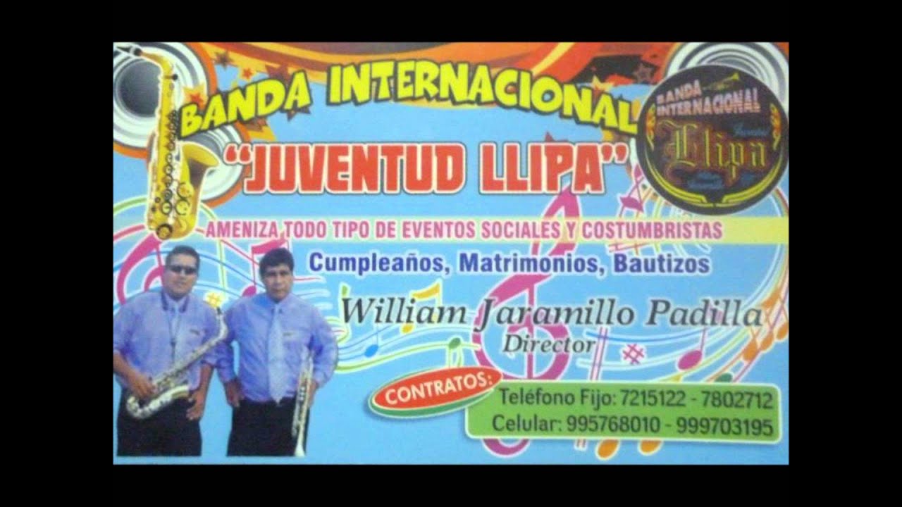 BANDA INTERNACIONAL JUVENTUD LLIPA / Sin Ti (HUAYNO) Primicia 2012