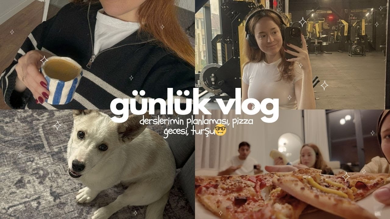 günlük vlog | derslerimin planlaması, pizza gecesi, turşu🤓