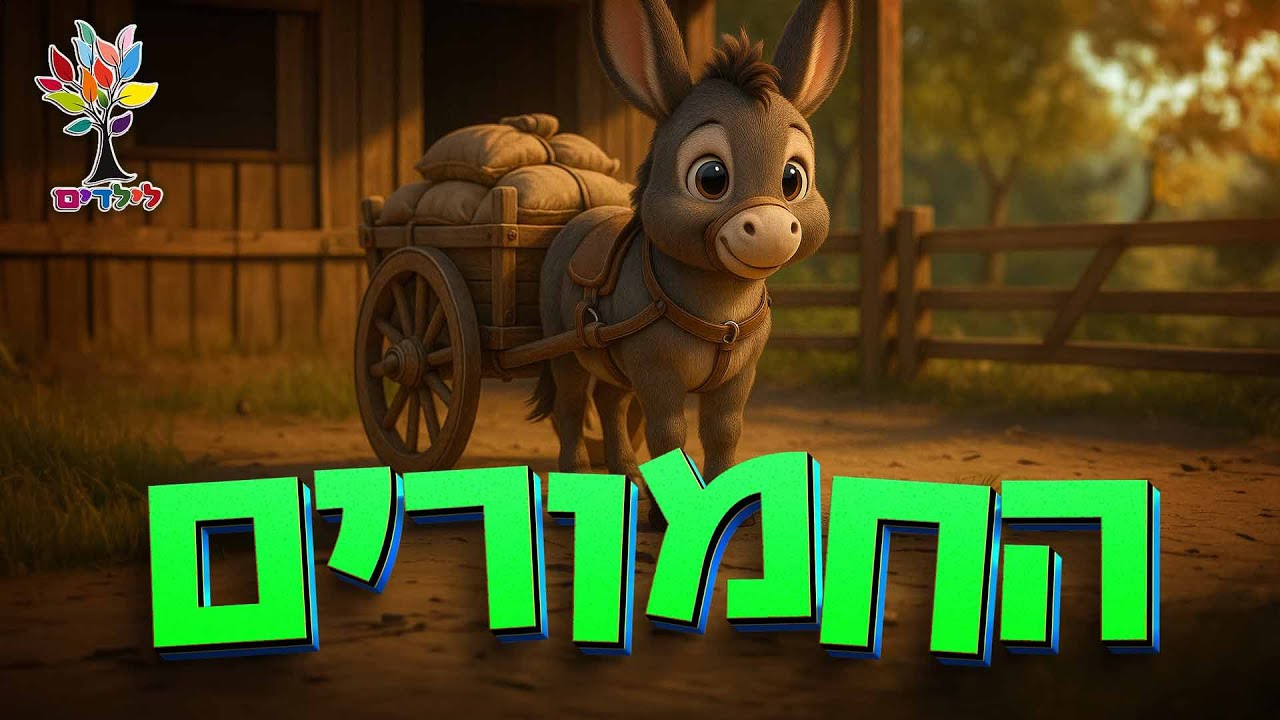 חיות לילדים | חמור - עולם החיות - בהמחשת AI מיוחדת