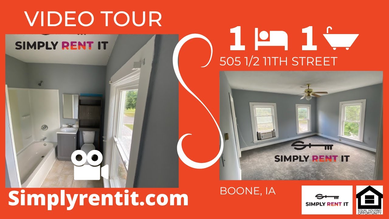 Video Tour | 505 1/2 11th Street, Boone, IA | 1 Bedroom, 1 Bathroom Apartment
