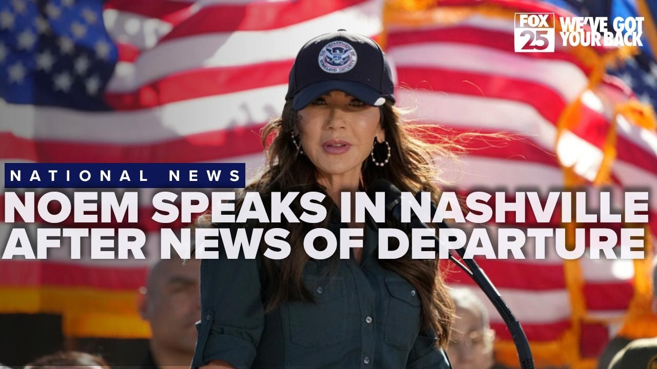 Kristi Noem speaks in Nashville following announcement of her departure from Homeland Security