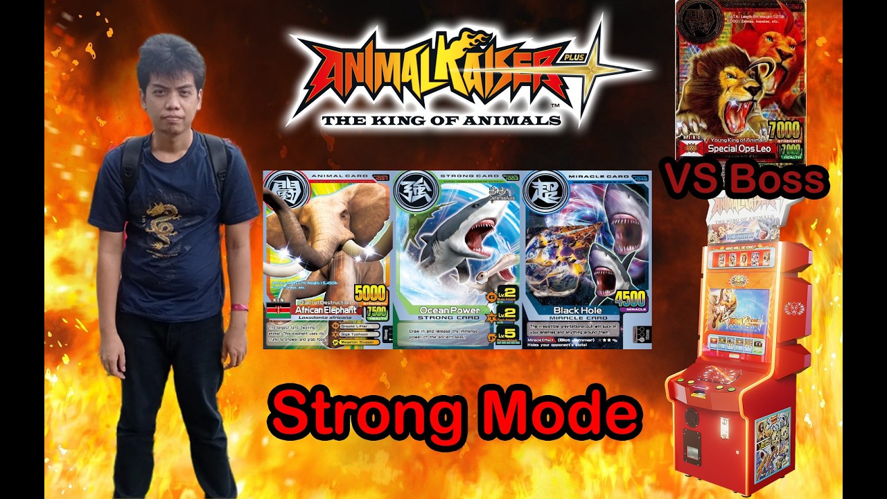 Animal Kaiser Plus - African Elephant Strong Mode VS Boss Special Ops Leo