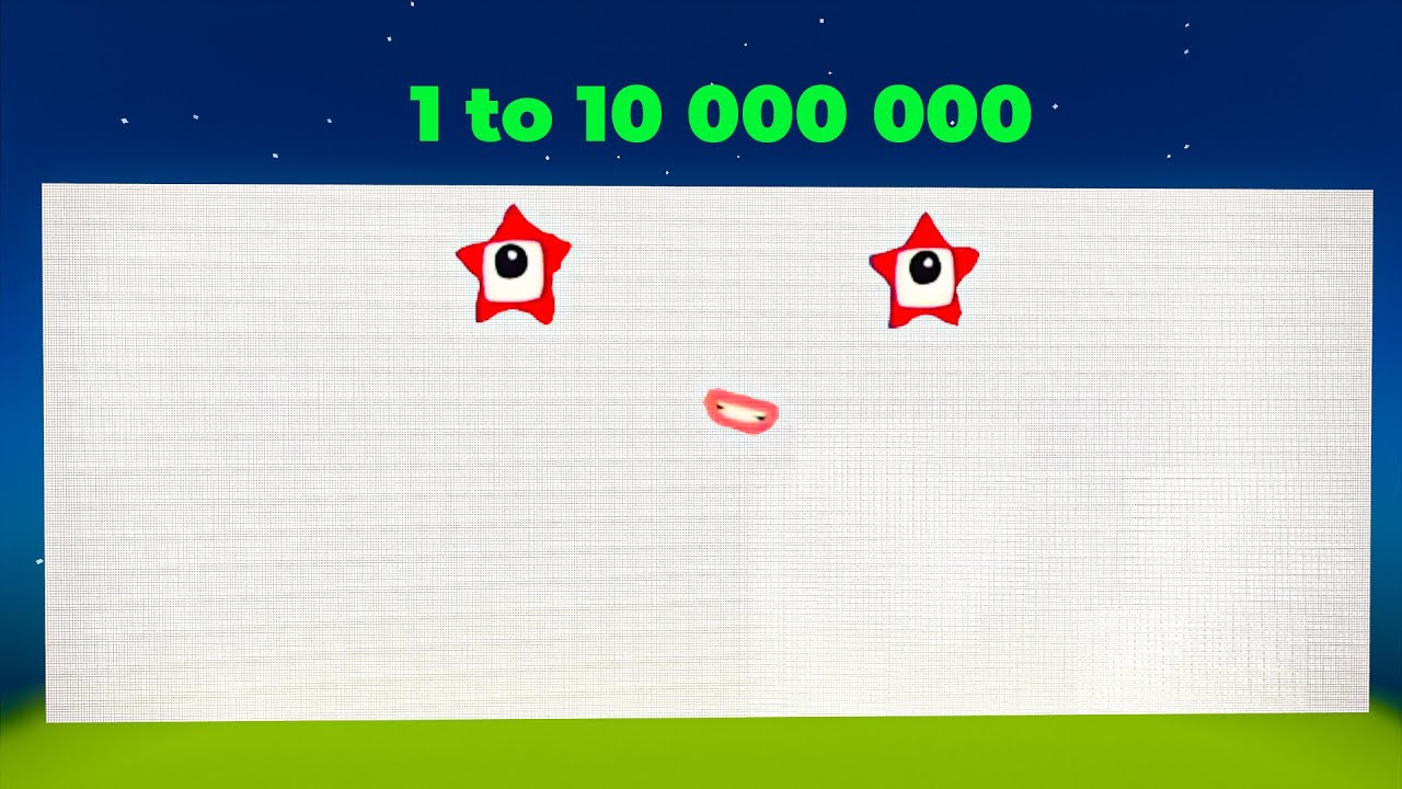 One to Ten Million 10000000  Minecraft Numberblocks