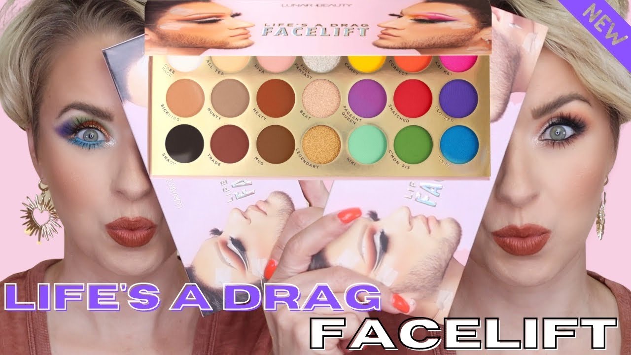 Lunar Beauty Life's A Drag FACELIFT Palette // 2 LOOKS // Steff's Beauty Stash