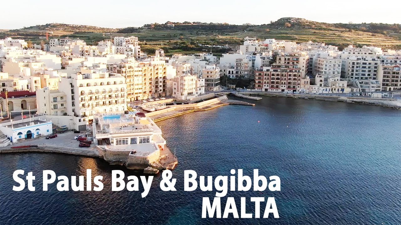St Pauls Bay & Bugibba by drone