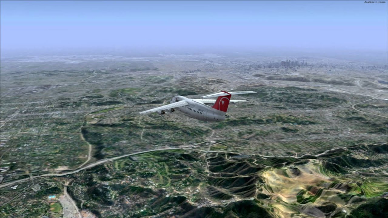 Around the World Flight 3: Vancouver to Los Angeles (P3D)