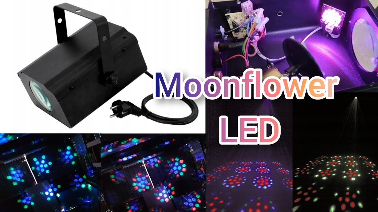 Moonflower LED Light Flash F7000610 10W 230v / Moon flower LED Disco Light