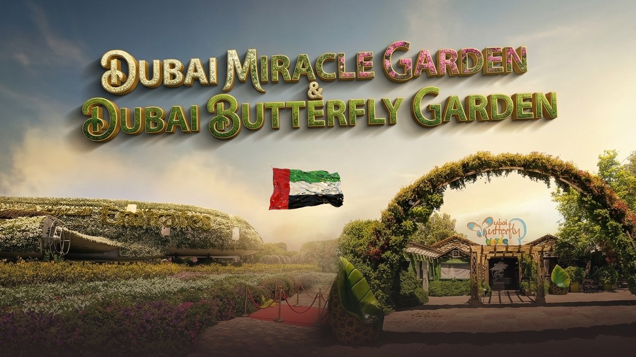 Dubai Miracle Garden & Dubai Butterfly Garden | Самый большой в мире сад цветов и бабочек