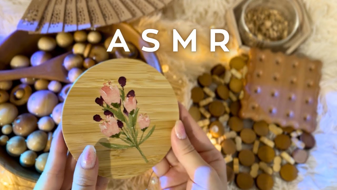 ASMR Restful WOOD trigger collection🎄✨(No talking,No mouth sounds)