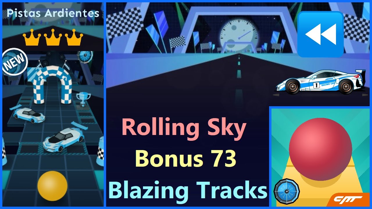 🔥 Blazing Tracks (w/hands) [Bonus 73] | Rolling Sky {Lullaby Remix by Muffinly Reshined} 🏎️