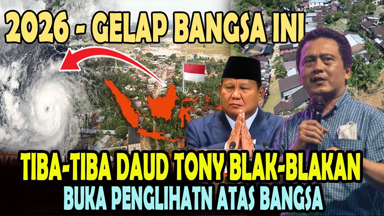 GELAP BANGSA INI - DAUD TONY BLAK-BLAKAN BUKA PENGLIHATN ATAS BANGSA