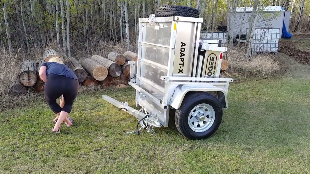 Adapt X Fold up trailer - Aluminum Trailer - UTV Motorcycle - Apogee Trailers
