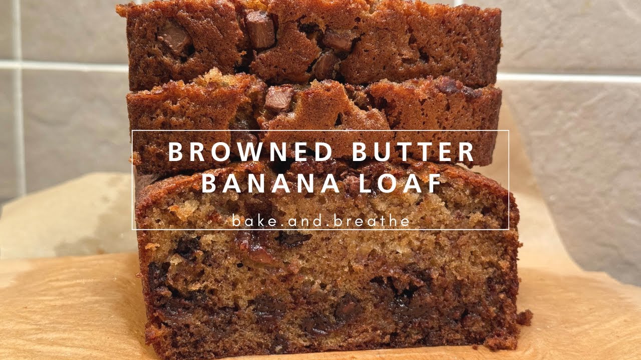 How to Make Browned Butter Banana Loaf | Moist Chocolate Chip Banana Bread