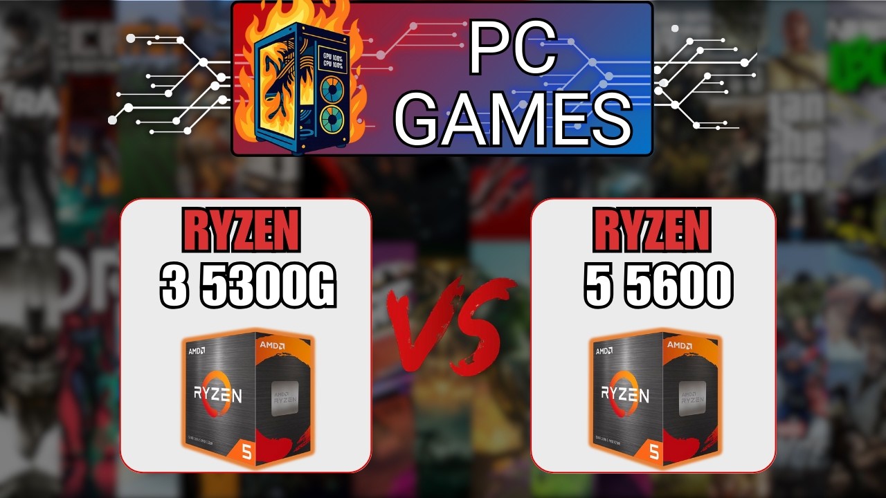 Ryzen 3 5300G vs 5 5600 | GTX 1650 | Performance PC Games