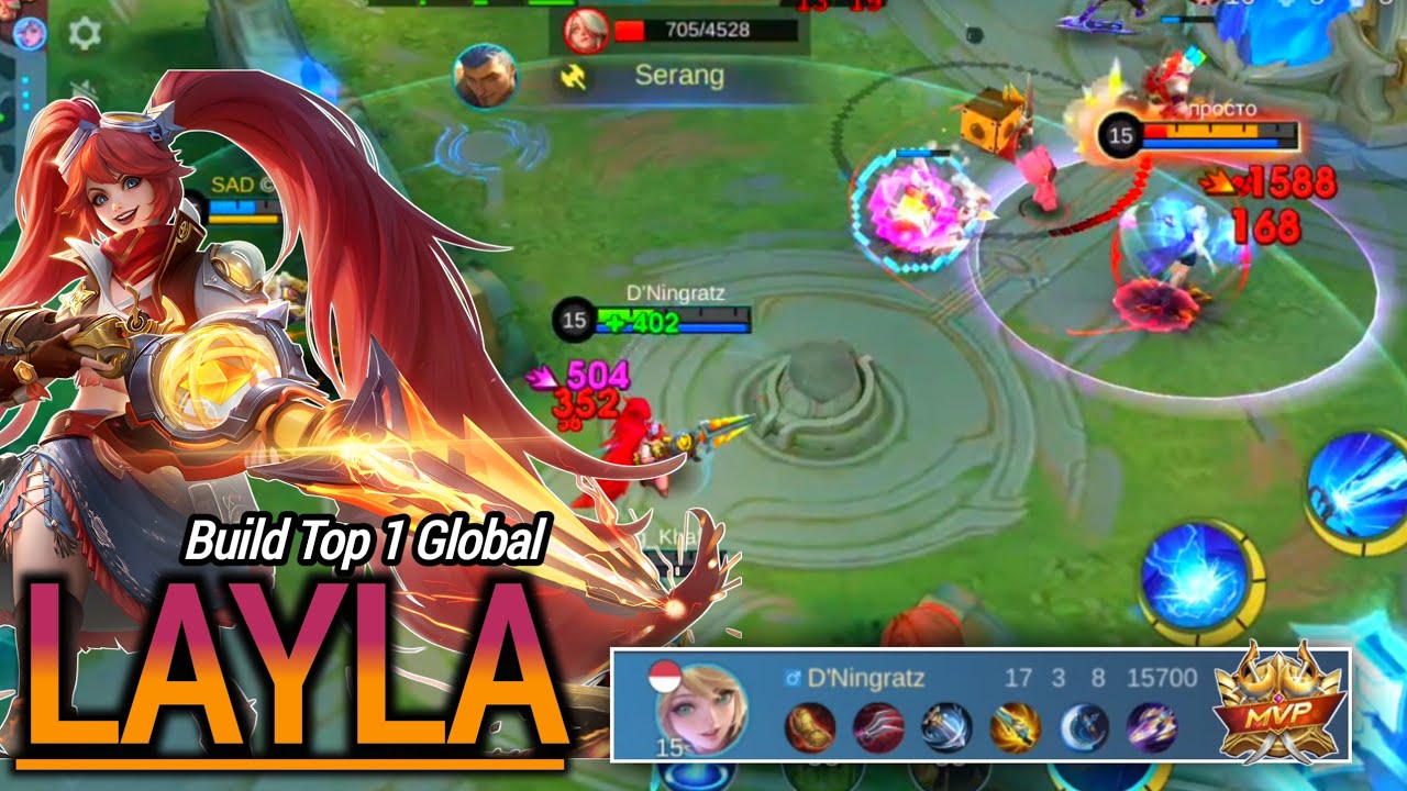 BUILD LAYLA TERSAKIT 2025 ‼️ PANEN KILL ‼️ GAMEPLAY LAYLA MOBILE LEGENDS BANG BANG 