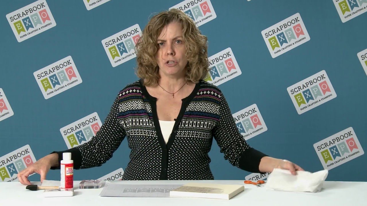 Tip of the Day:  Stamping on Tissue Paper from Stamp & Scrapbook Expo