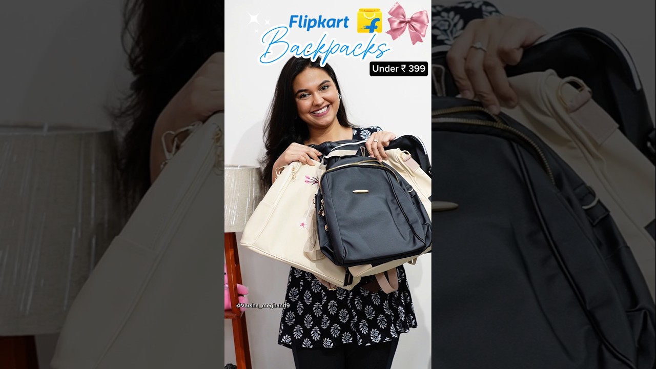 Flipkart Cute Backpacks You Must try 😍 #shorts #flipkartbackpacks #koreanbackpacks #youtubeshorts