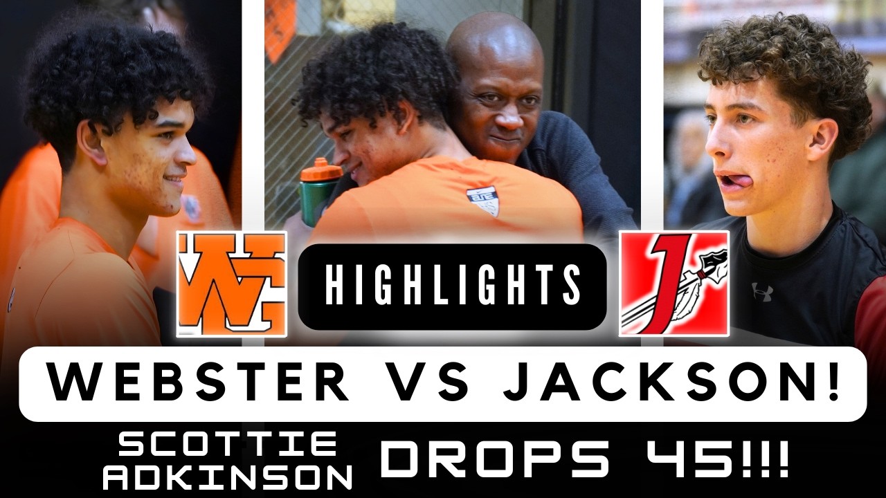 Scottie Adkinson DROPS 45 in front of MIZZOU COACHES!!! | Webster Groves vs Jackson HIGHLIGHTS!