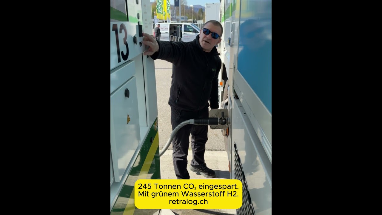 RETRALOG Wolfwil   H2 Lkw gr&uuml;ner Wasserstoff