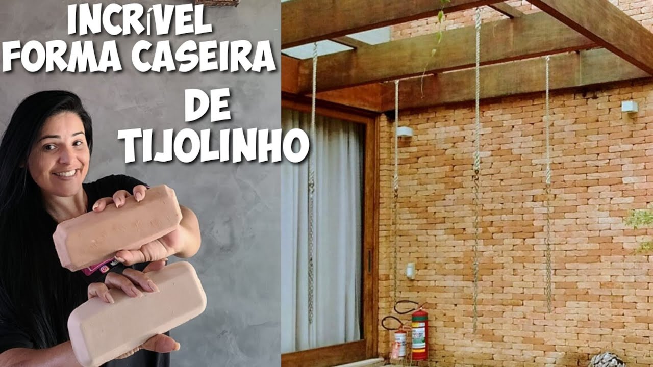 PODE ACREDITAR - FORMA CASEIRA DE TIJOLINHO - COMO FAZER TIJOLINHO COR TERRACOTA