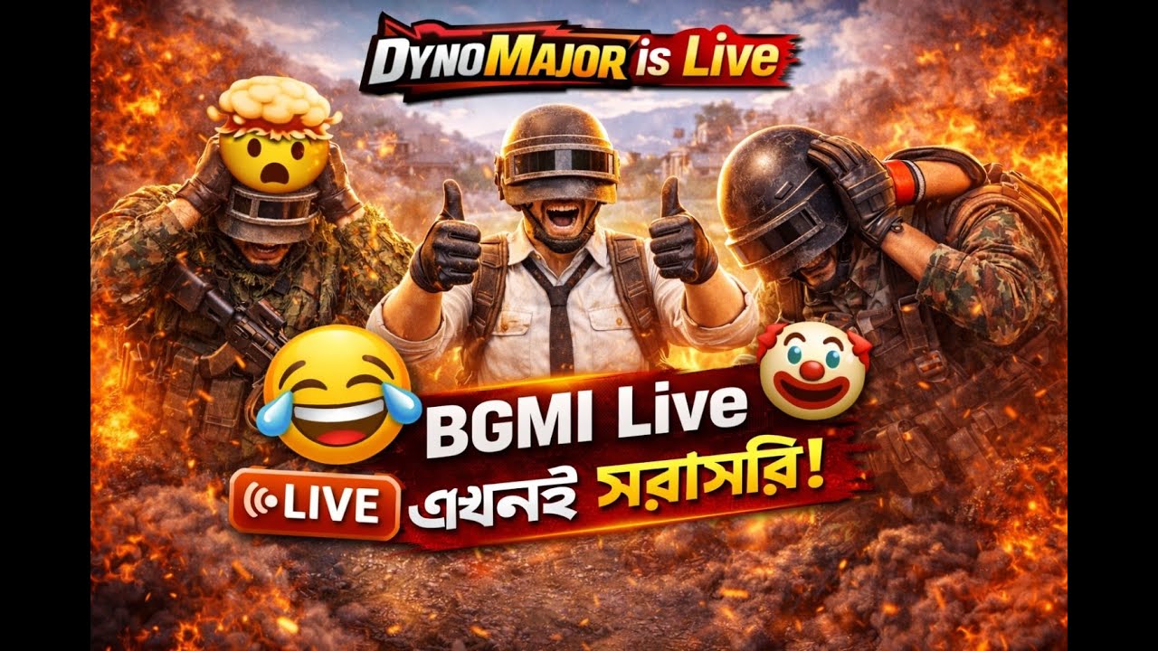 BGMI LIVE 🔴 | ফুল রাশ গেমপ্লে | ভয়ংকর ক্লাচ 😱🔥