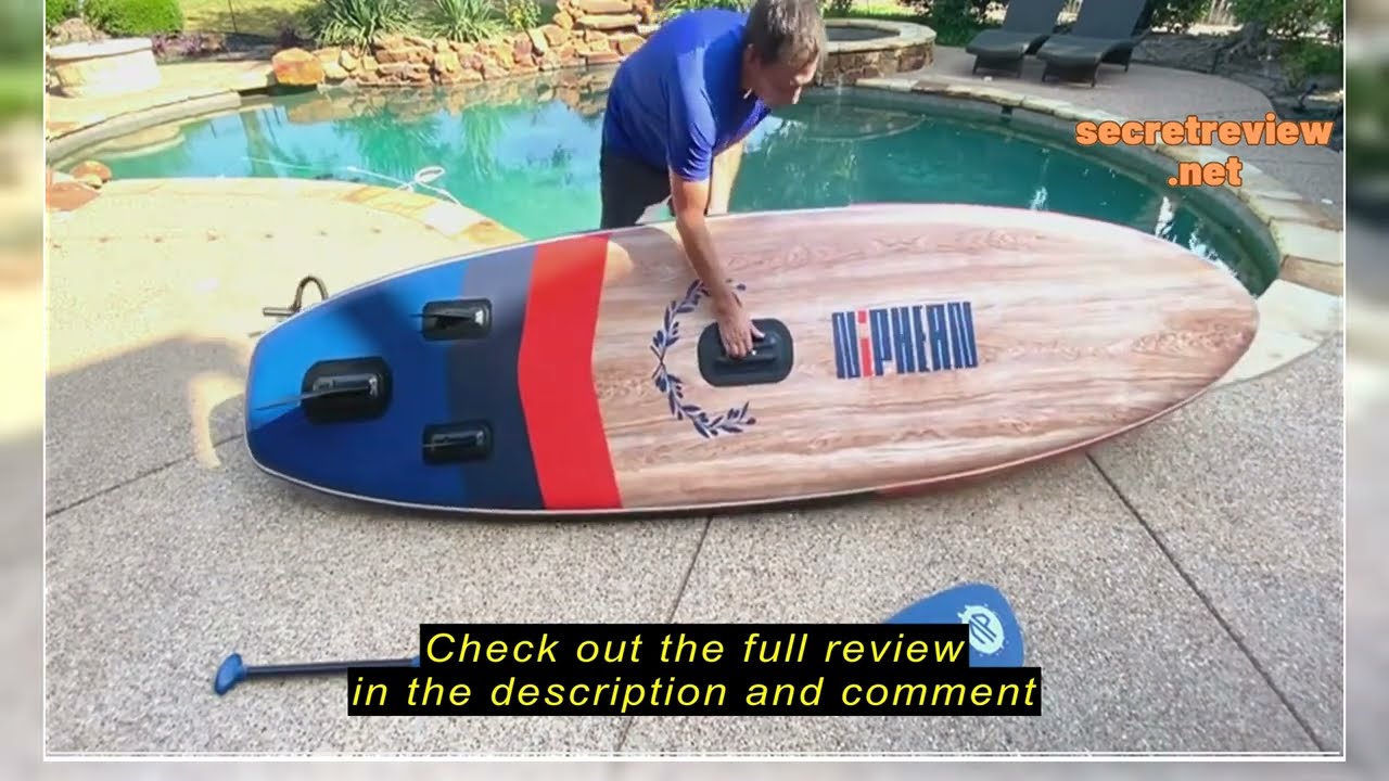 Review Niphean Inflatable Stand Up Paddle Board with Balanced Wing Design and Durable SUP Accessorie