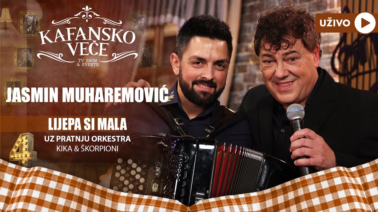 JASMIN MUHAREMOVIC - LIJEPA SI MALA | UZIVO | (ORK KIKA I SKORPIONI) | 2023 | KAFANSKO VECE