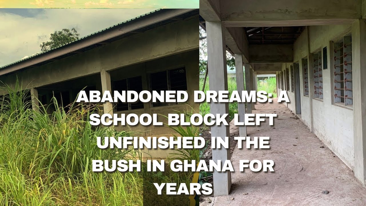 A School Block Left Unfinished In The Bush In Ghana