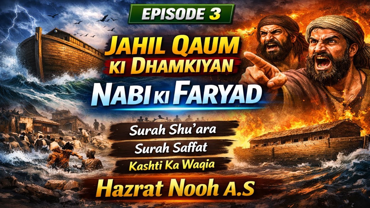 Nooh AS Ki Dua Qabool Hui | Qaum Ki Sakht Dhamkiyan | Episode 3 (Powerful Quran)