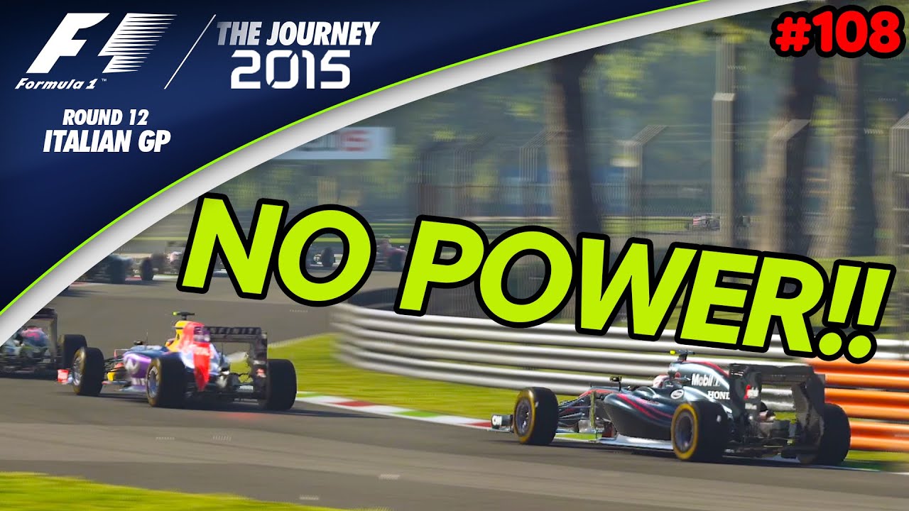 NO POWER (At a Power Track!!!) F1 2015 | The Journey (Round 12 : Italian GP)