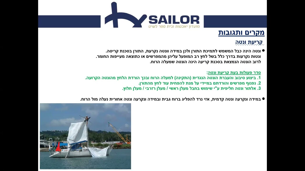 ימאות שיעור 6 - עמית הרי