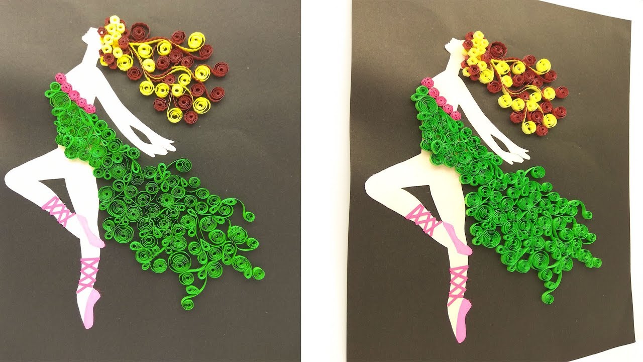 Quilled Ballet Dancing Girl - Part 2 | Magic Quill