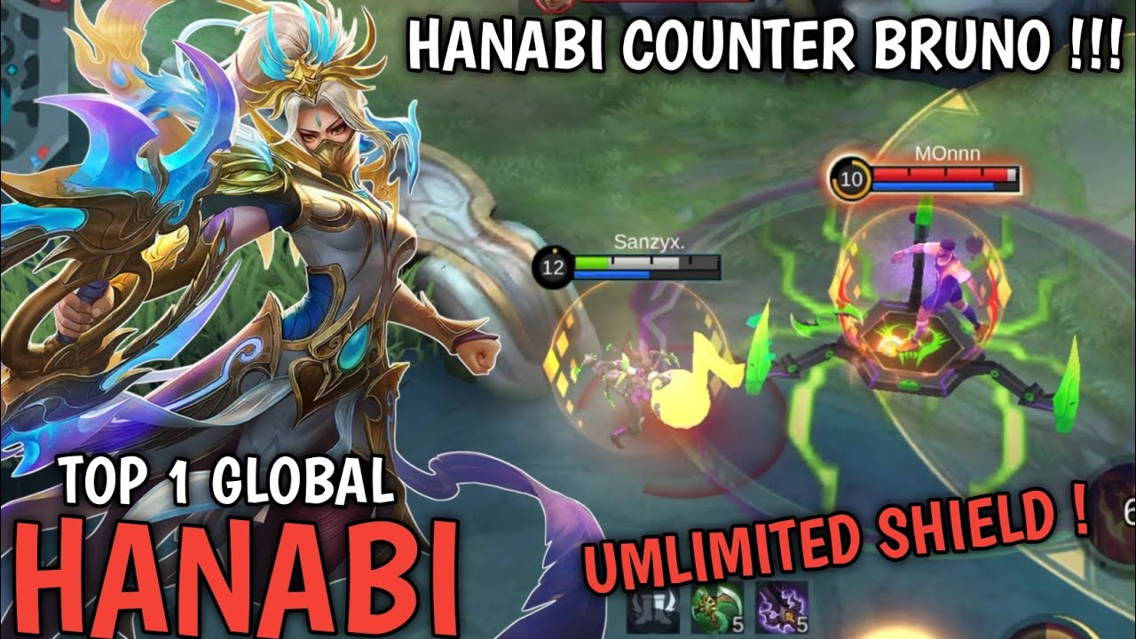 Begini Cara Hanabi Counter Bruno!! - Build Top 1 Global Hanabi - MLBB