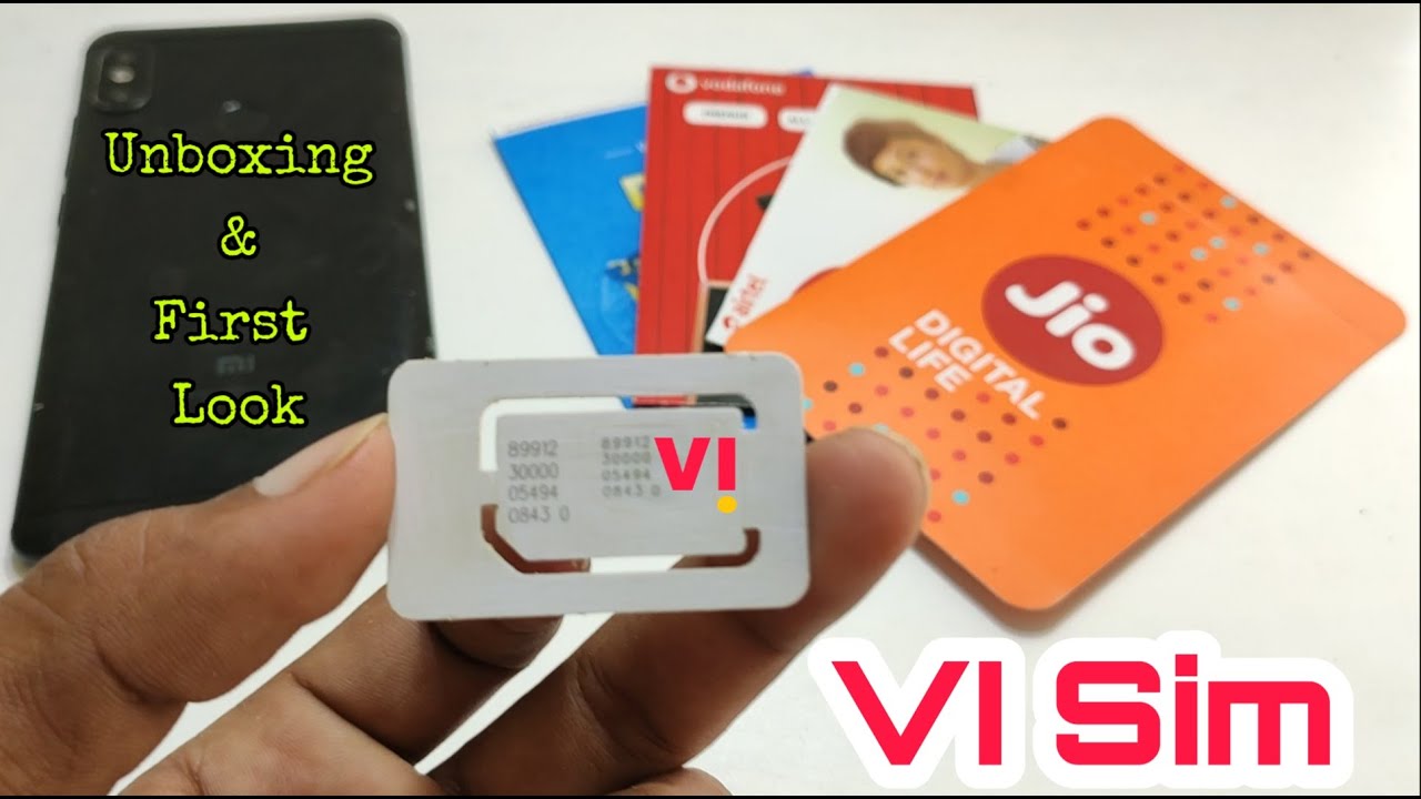 VI SIM Unboxing & First Look | New VI Sim Card