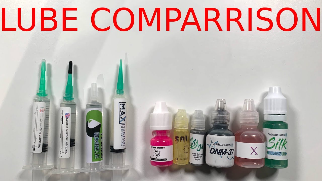 MASSIVE Lube Comparison (DNM-37, Silk, Mystic, Compound X, Stardust, Solar, Terra, MAX Command)