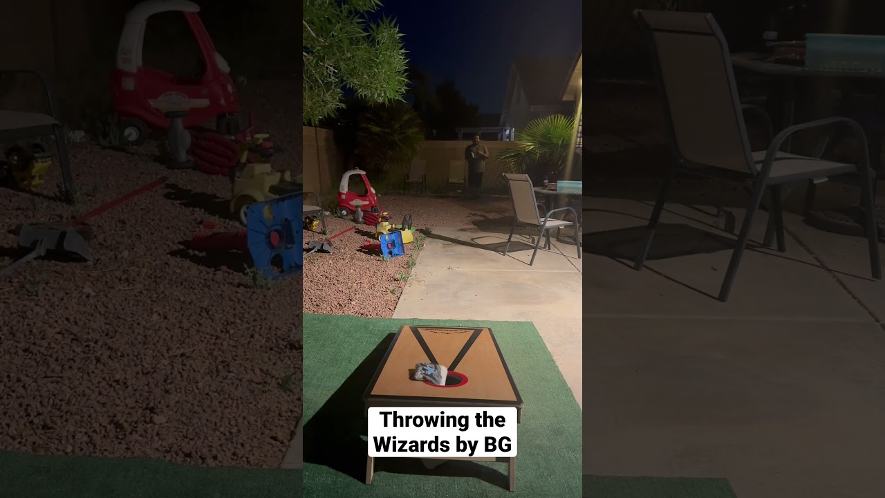 Is it a 4 bagger with the Wizards by BG Cornhole! #cornhole #4bagger #bgcornhole