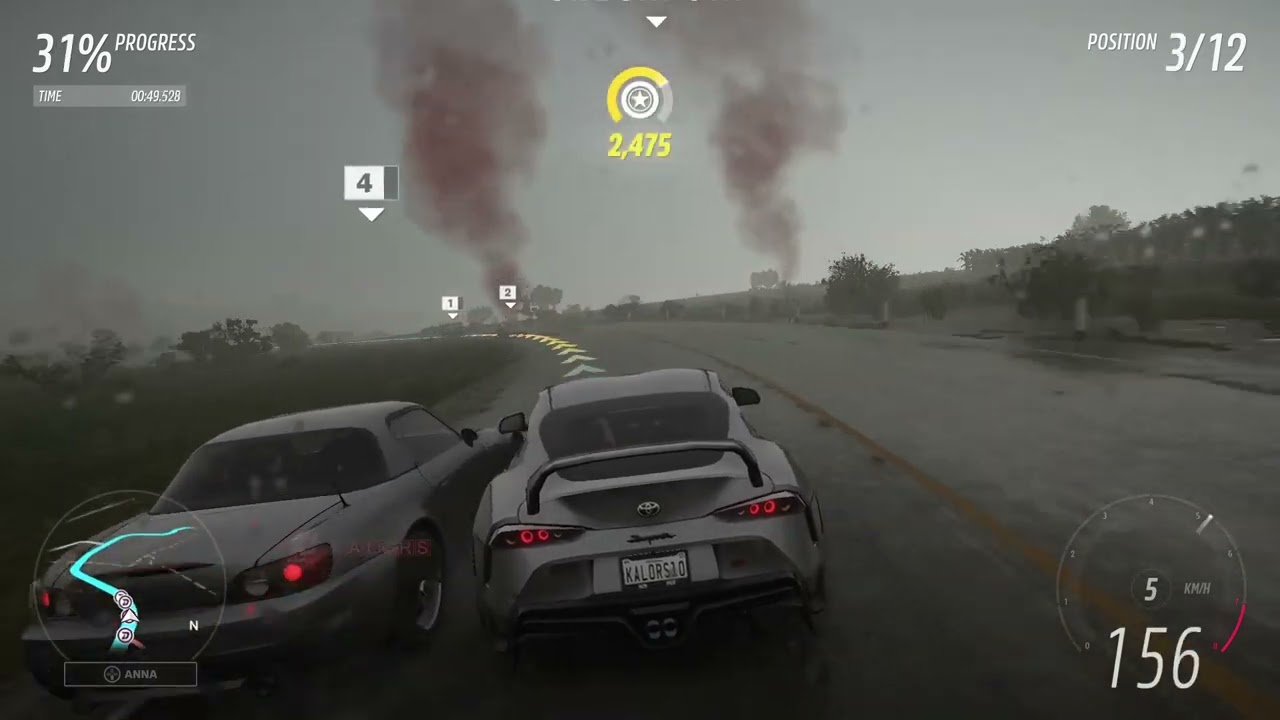 Forza Horizon | Hill Street | Full Race | Speed race | Supra Car