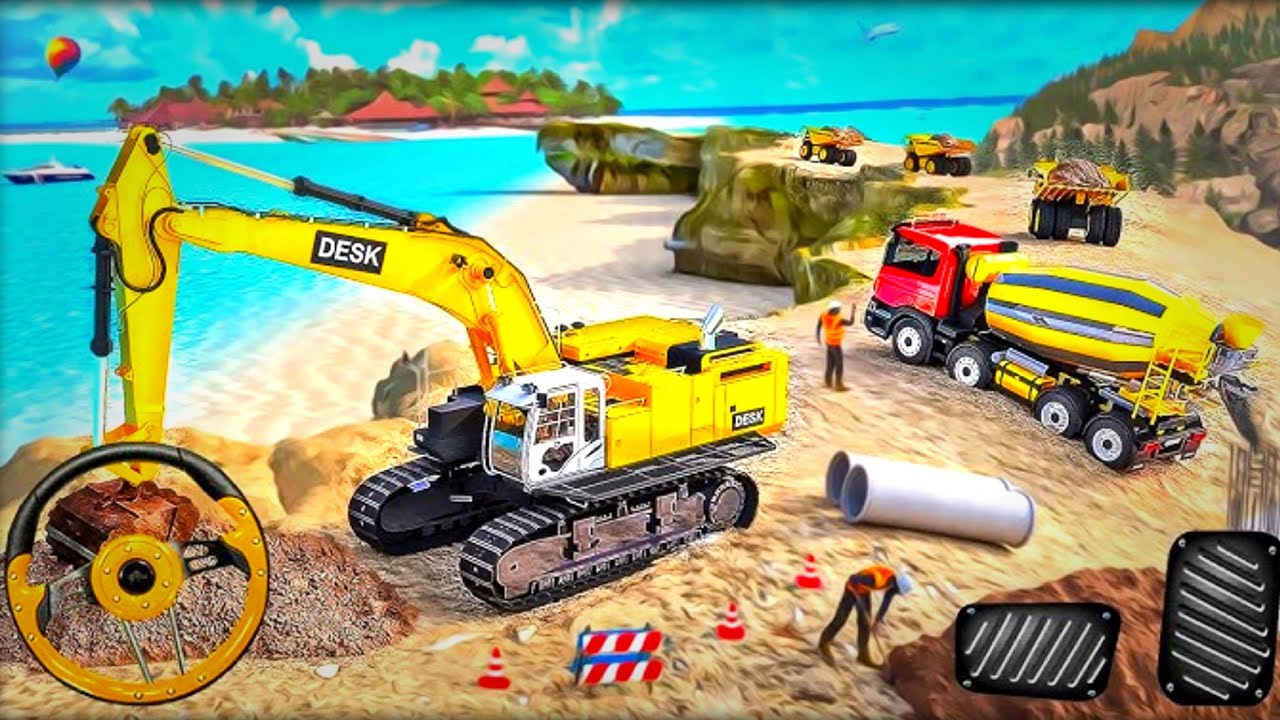 City Road Builder Construction 3D - Highway JCB Excavator Simulator - Android GamePlay