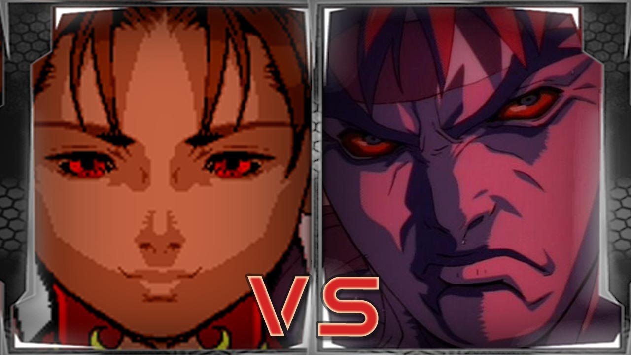 Neo Dark Chun Li vs Evil Ryu Ansatsuken. Street Fighter MUGEN Battle