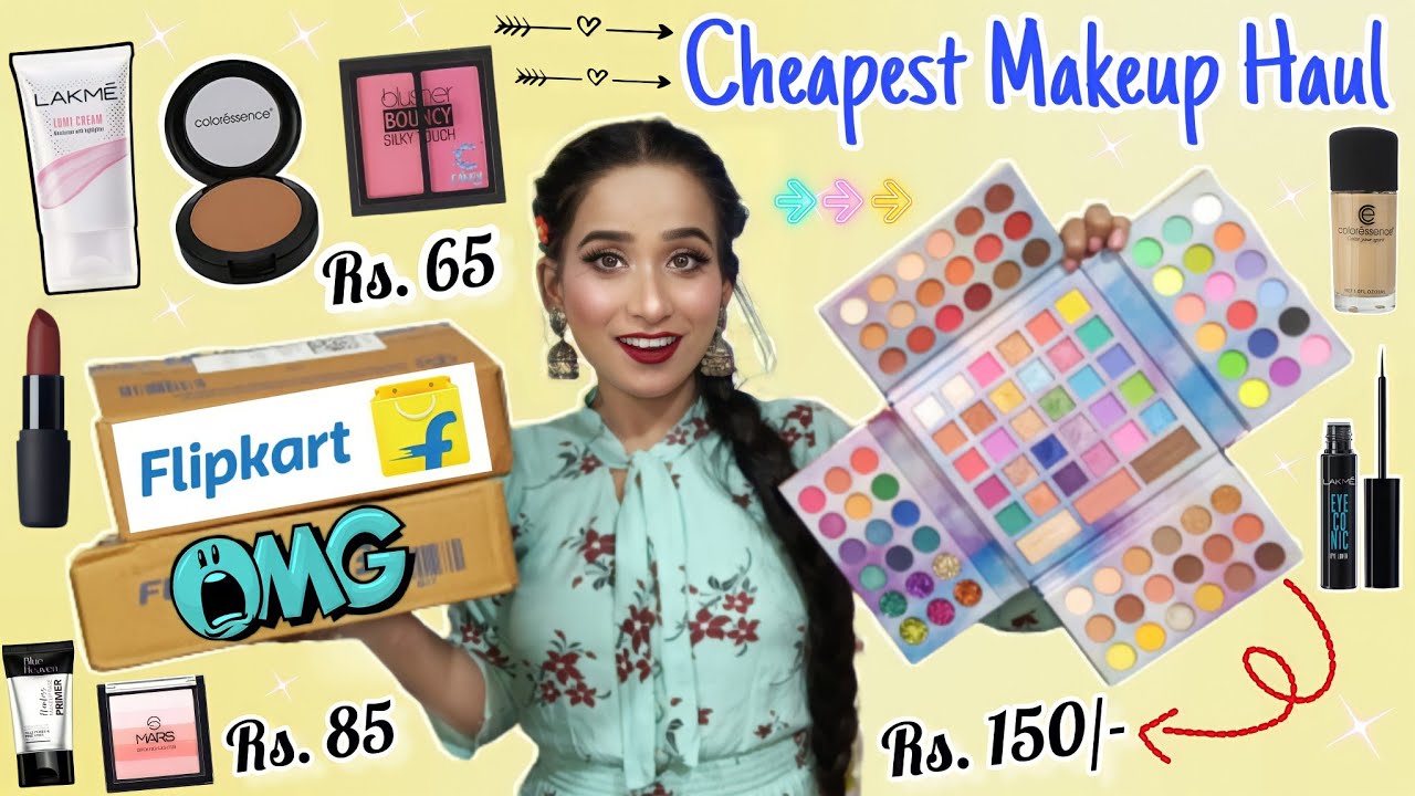 Most *AFFORDABLE* Makeup Haul From FLIPKART | Under Rs. 500 | Hidden Gems💎 | Cheapest Makeup Haul