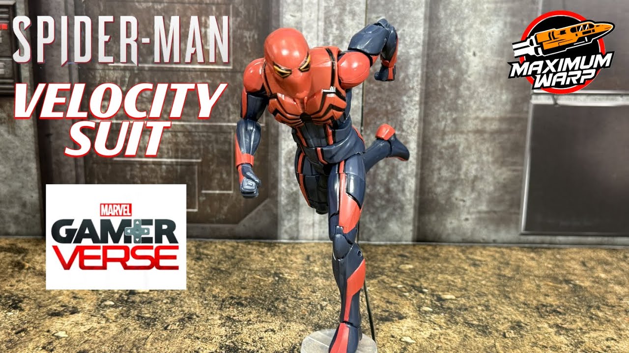 Обзор фигурки Человека-паука в костюме Velocity из серии Marvel Legends GAMERVERSE