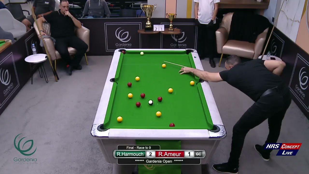 Gardenia Open - Ameur Riad Vs Rafiq Harmouch - Finale - Race To 9  عامر رياض و رفيق هرموش Remontada