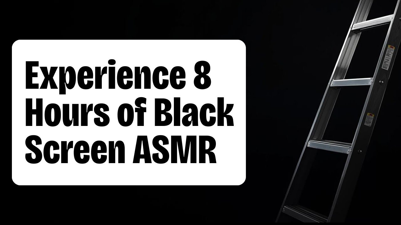 8 Hours. Step Ladder Rattling ASMR. Black Screen Sounds for Sleep and Relaxation