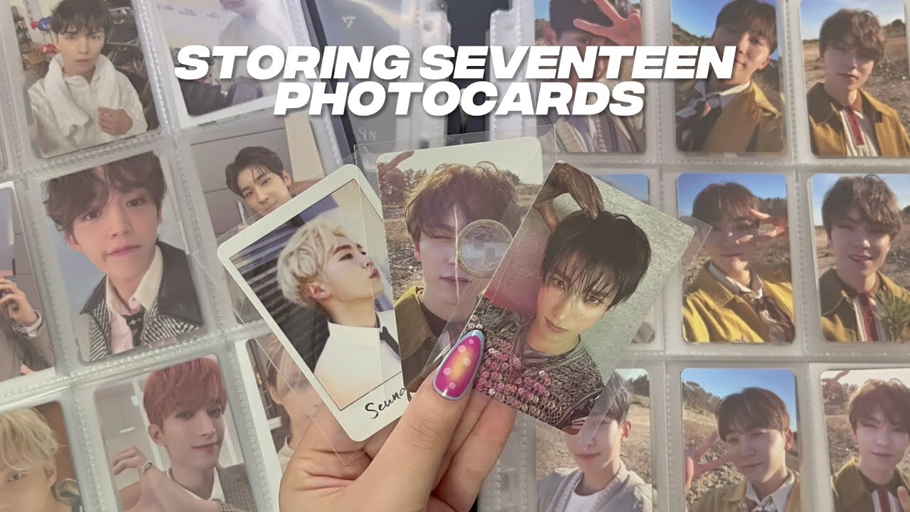 Storing SEVENTEEN photocards #1 || (with bg music, no talking)