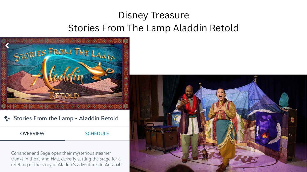 Disney Treasure Stories from the Lamp Aladdin Retold #disney #disneycruise #disneytreasure